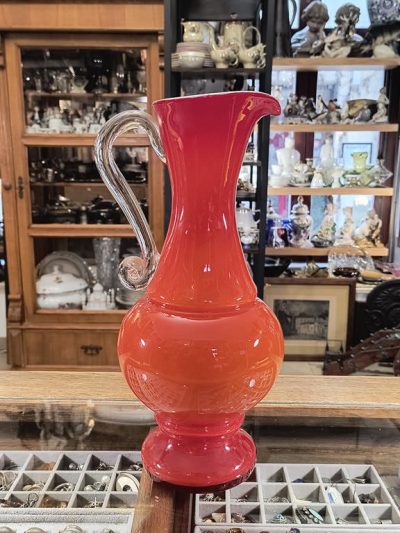 Duży dzbanek szklany, PRL