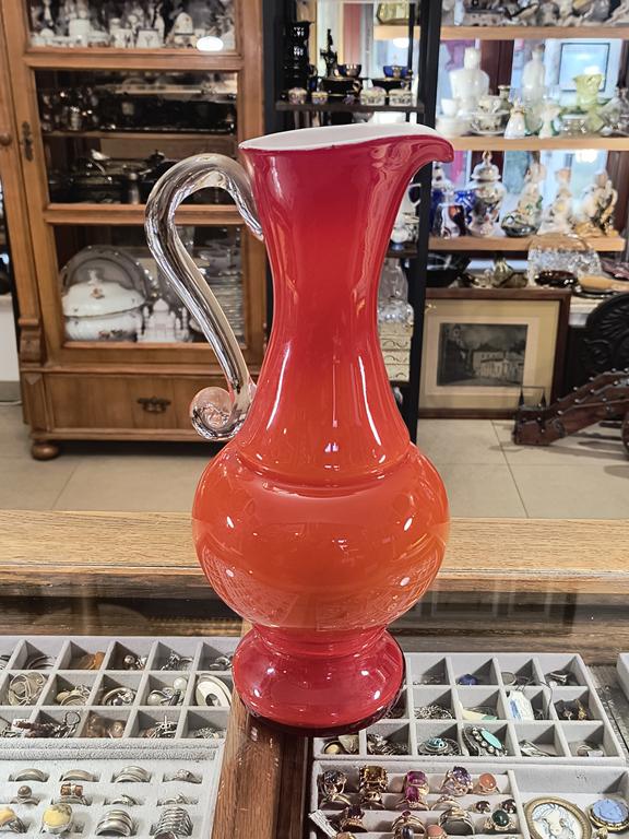 Duży dzbanek szklany, PRL