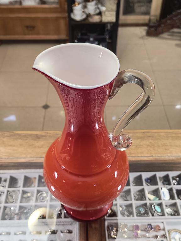 Duży dzbanek szklany, PRL