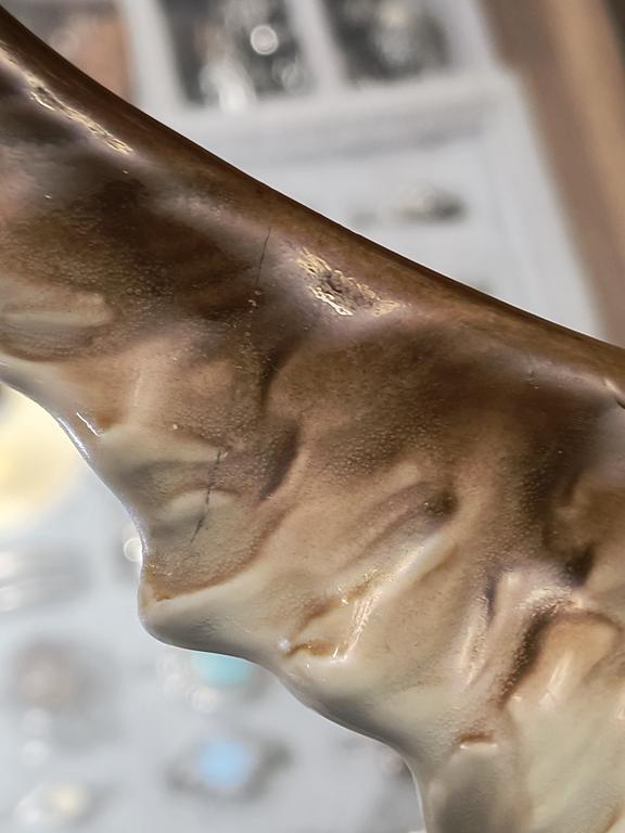 Figurka porcelanowa - chłopiec z psem