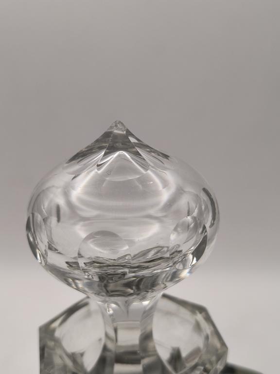 Karafka szklana art deco - Czechy, lata 30-te