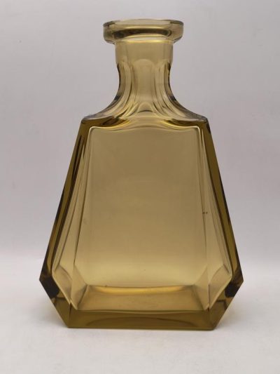 Karafka szklana art deco - Czechy, lata 20/30-te