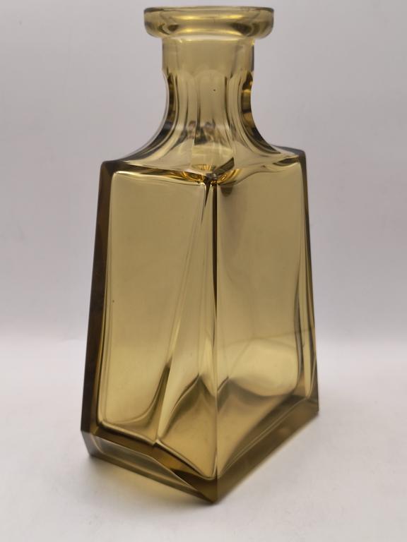 Karafka szklana art deco - Czechy, lata 20/30-te