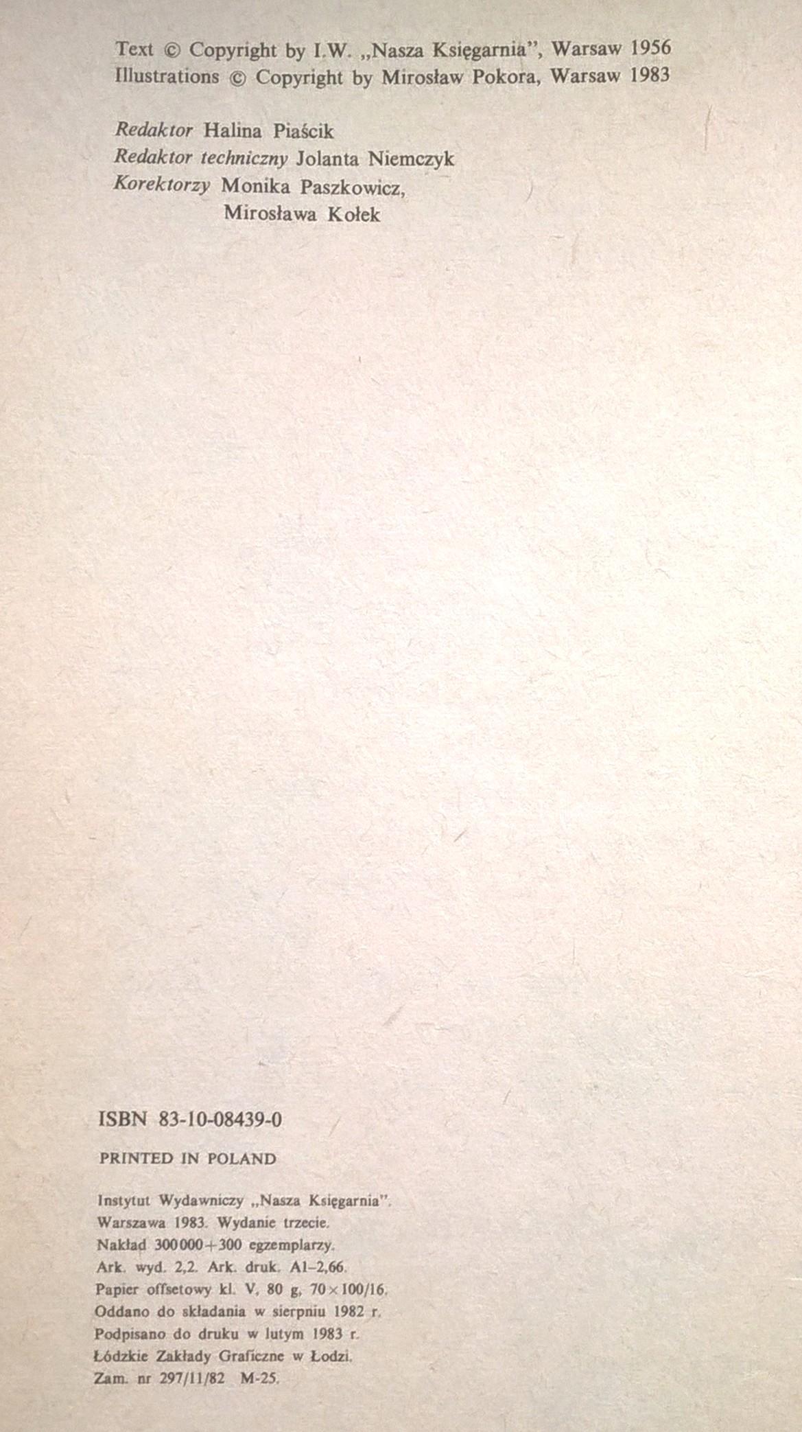 Książka dla dzieci "Kozucha Kłamczucha" Janina Porazińska, 1983 r.