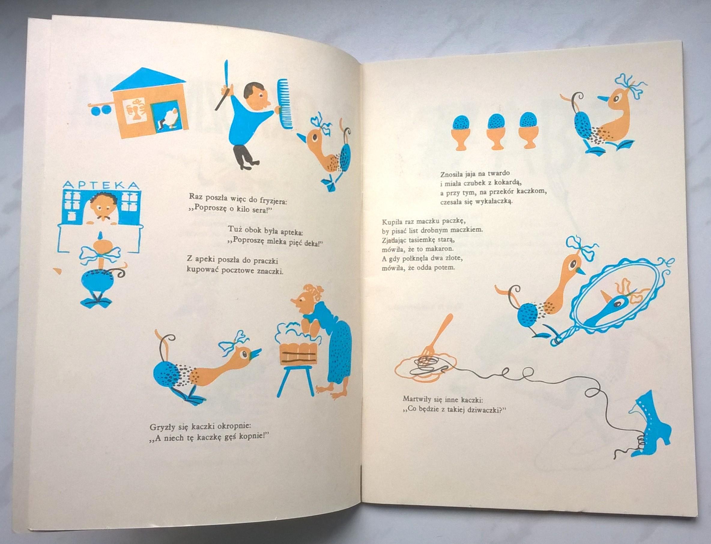 Książka dla dzieci "Kaczka Dziwaczka" Jan Brzechwa, 1986 r.