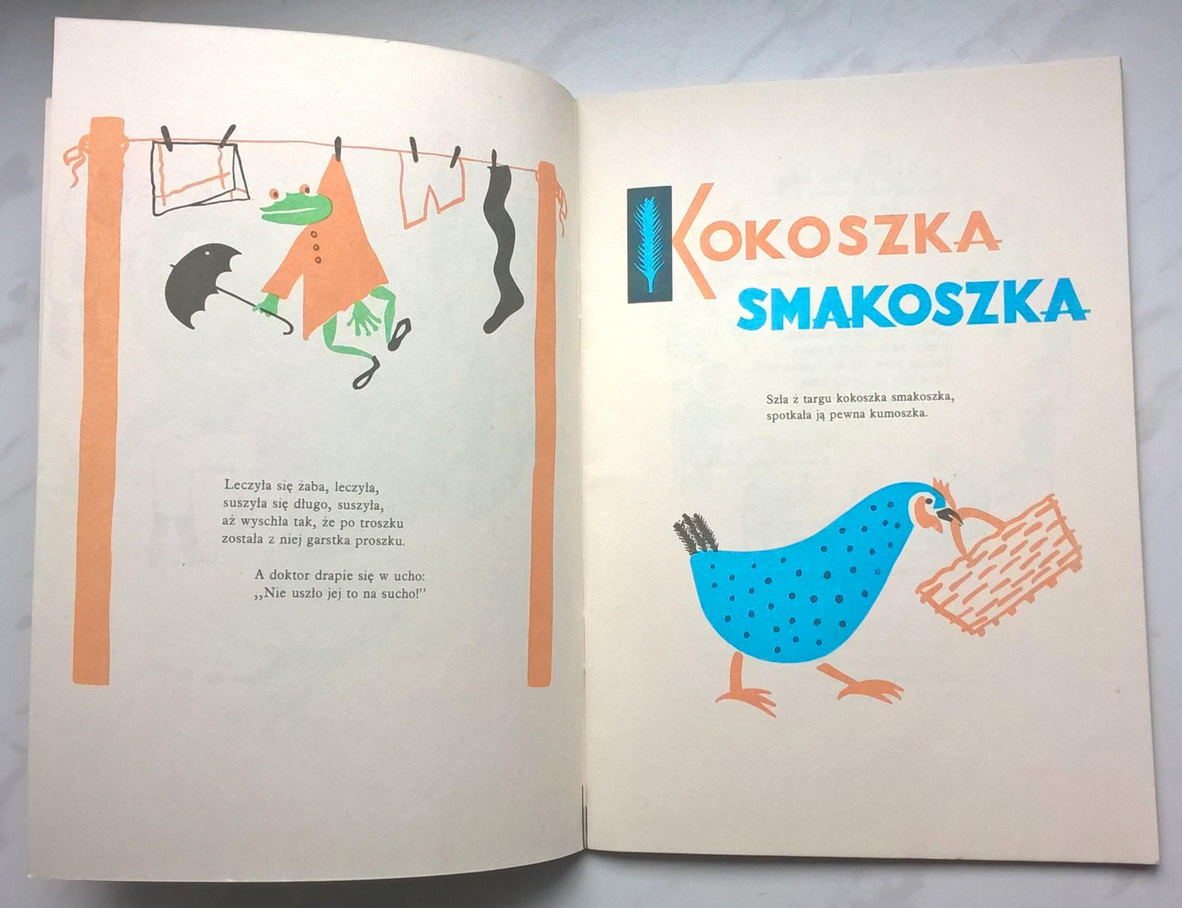 Książka dla dzieci "Kaczka Dziwaczka" Jan Brzechwa, 1986 r.