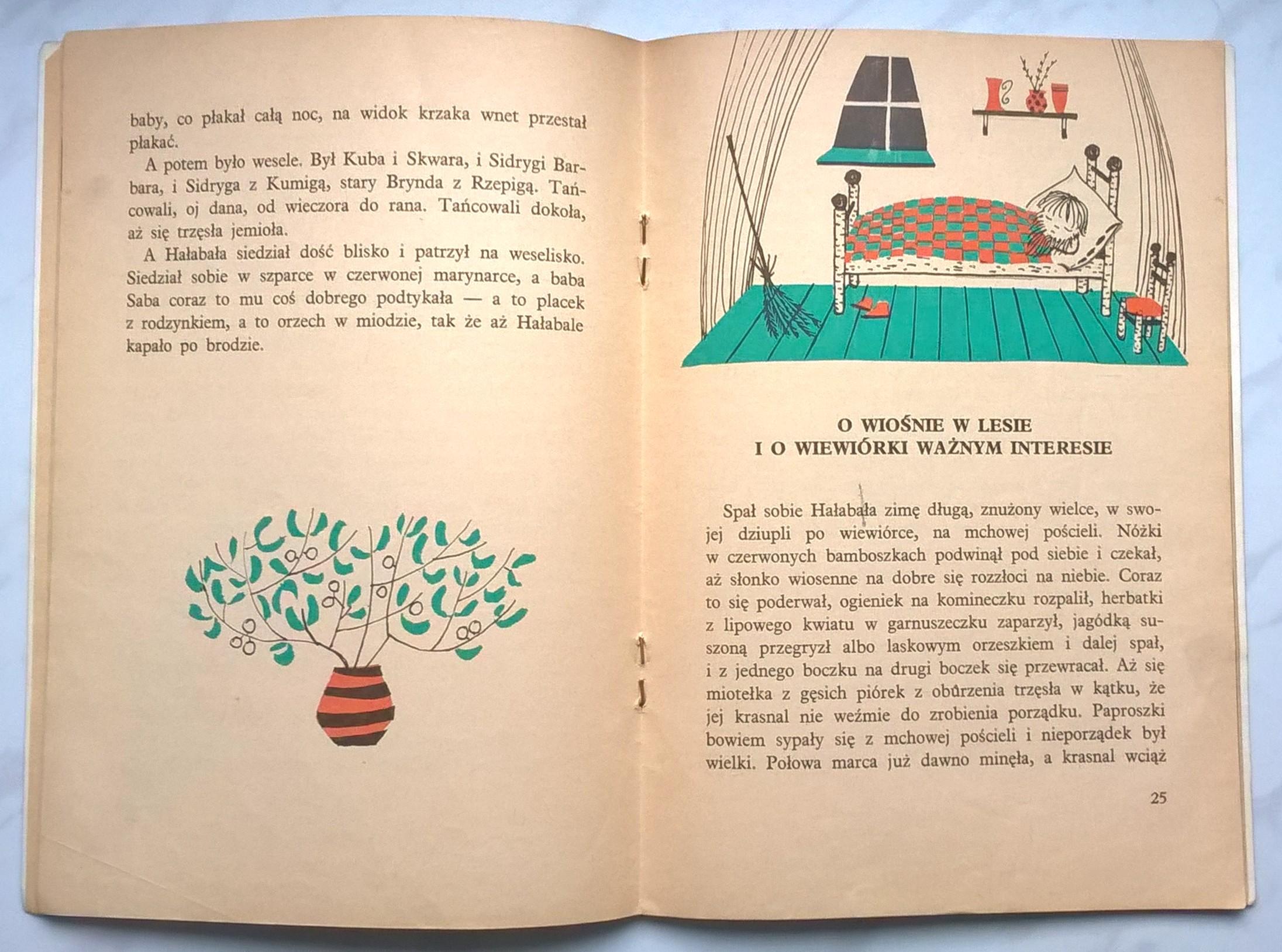 Książka dla dzieci "Z przygód Krasnala Hałabały" Lucyna Krzemieniecka, 1975 r.