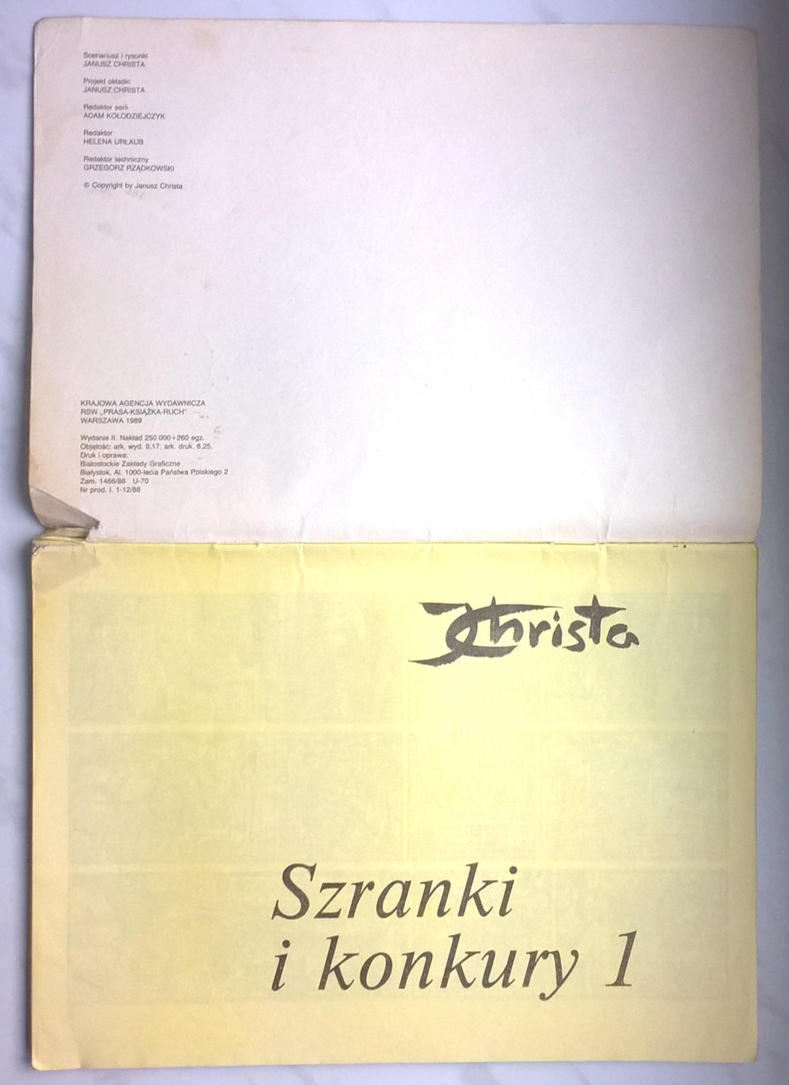 Komiks „KAJKO i KOKOSZ. Szranki i konkury. Część 1” Janusz Christa, 1989 r.