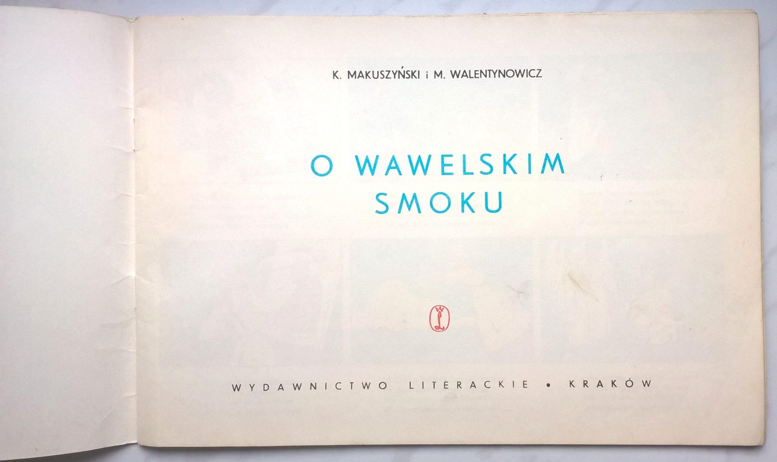 Komiks dla dzieci "O wawelskim smoku" K. Makuszyński i M. Walentynowicz, 1976 r.