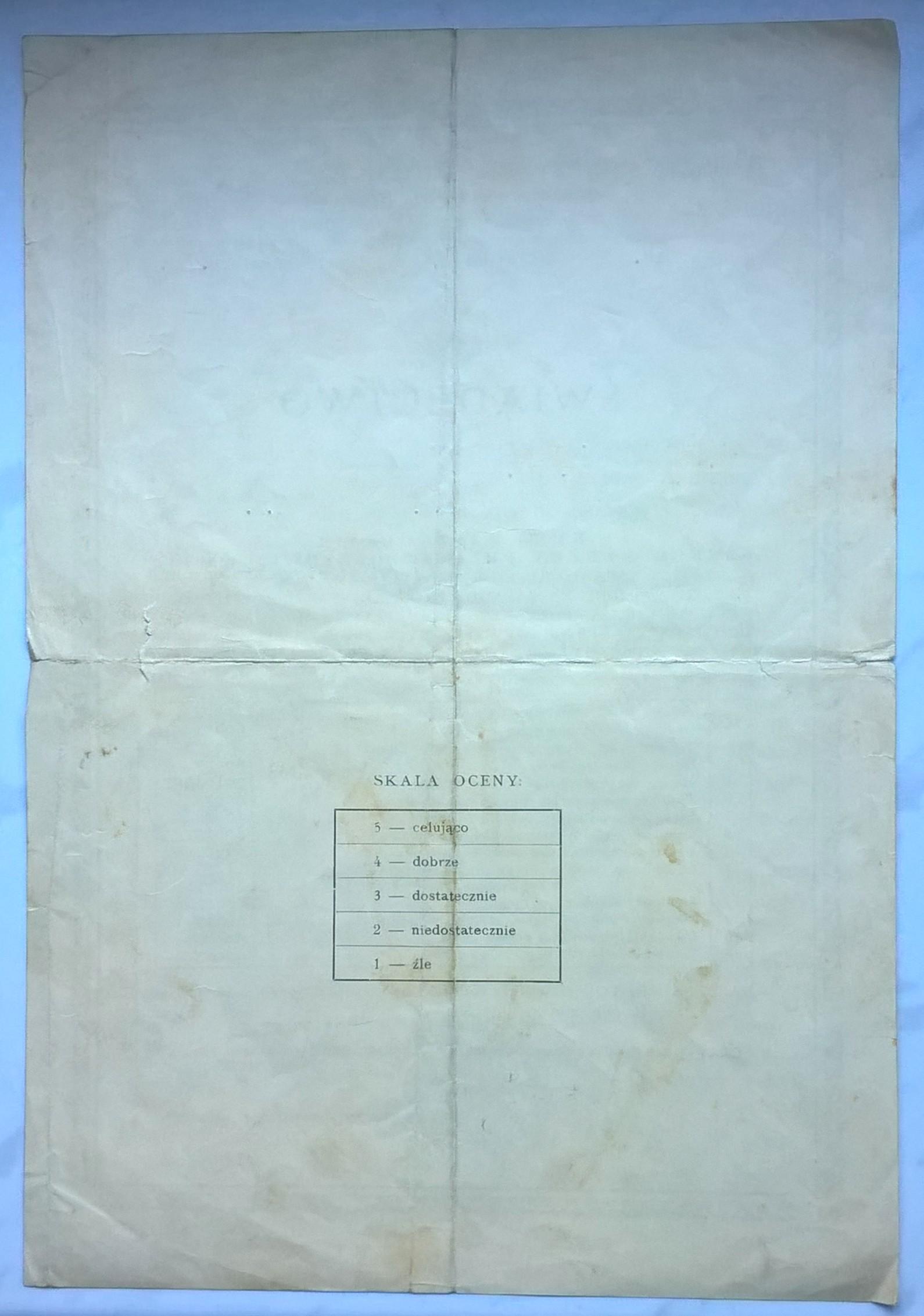Dokument - Świadectwo ukończenia Kursu Wyszkolenia Szefów Służby Przeciwpożarowej - Katowice, 1935 r.