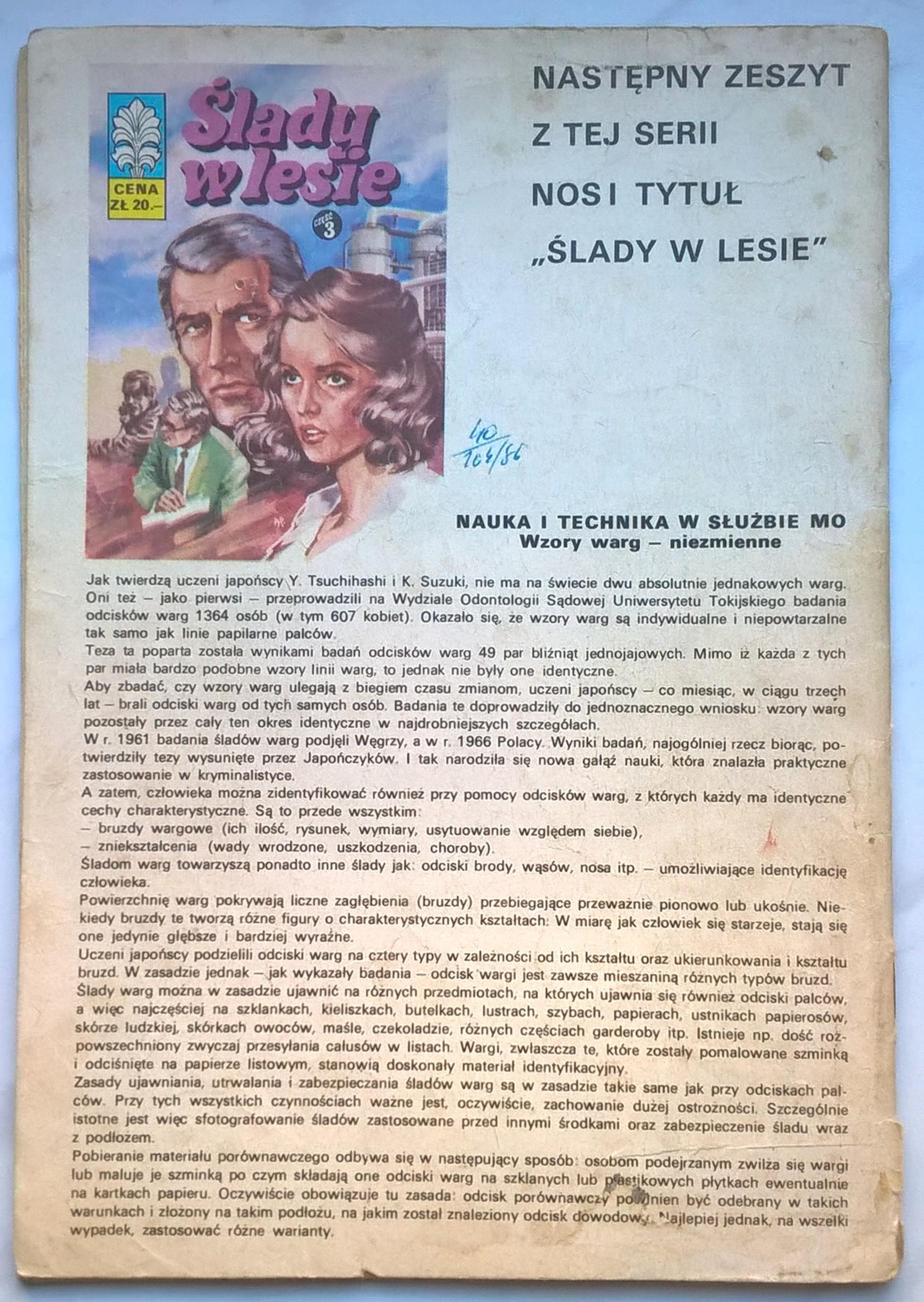 Komiks - KAPITAN ŻBIK "Nie odebrany telegram" część 2, 1981 r.