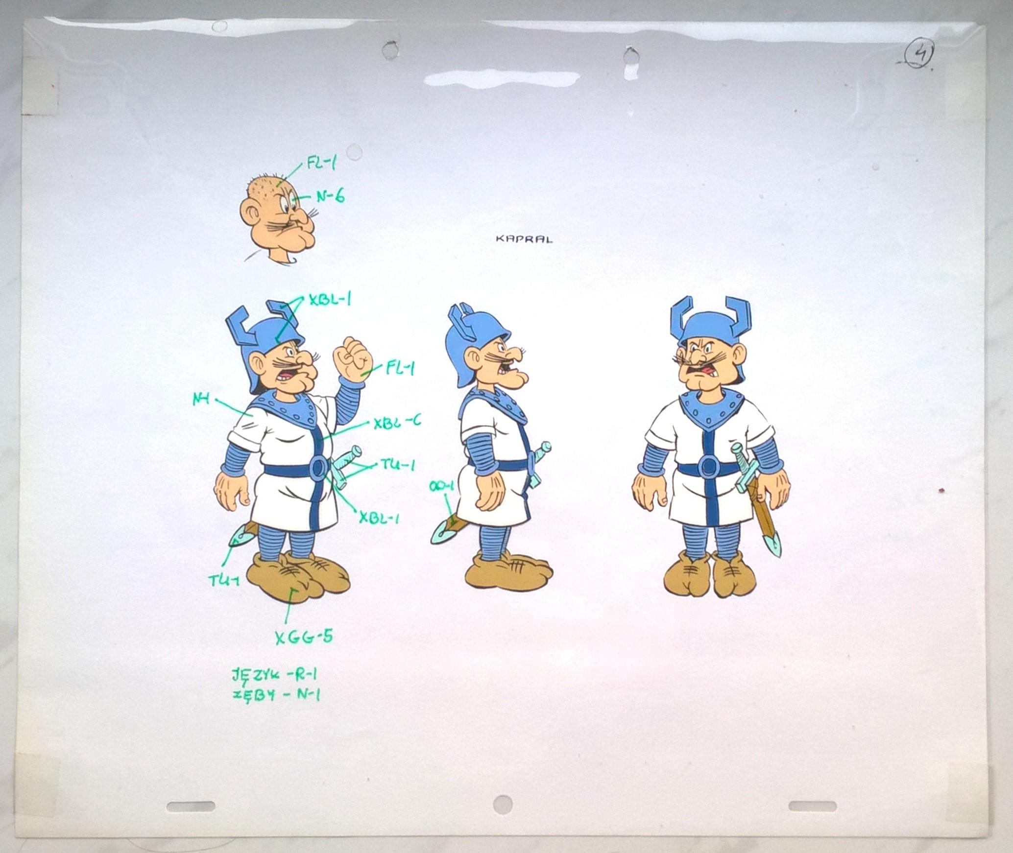 Folia animacyjna z bajki „Kajko i Kokosz” – KAPRAL (4)