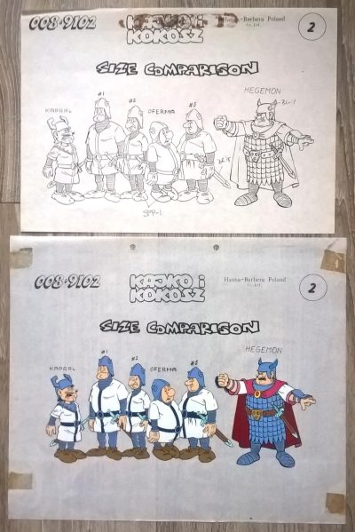 Zestaw animacyjny - folia i szablon z bajki "KAJKO i KOKOSZ" (2)