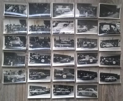 Zestaw oryginalnych zdjęć z wyścigów samochodowych - Rajd Polski