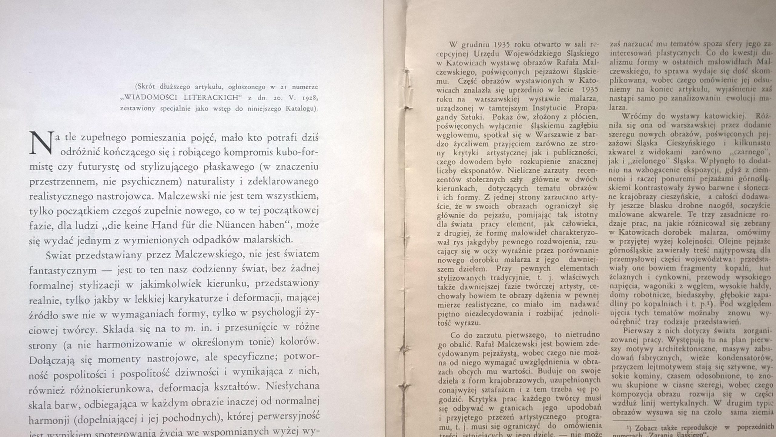 RAFAŁ MALCZEWSKI - katalogi z wystaw, 1929 i 1936 r.