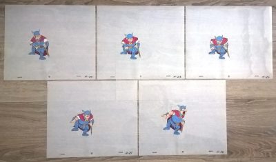 Zestaw folii animacyjnych z bajki „Kajko i Kokosz” – HEGEMON (H-22 : H-26)