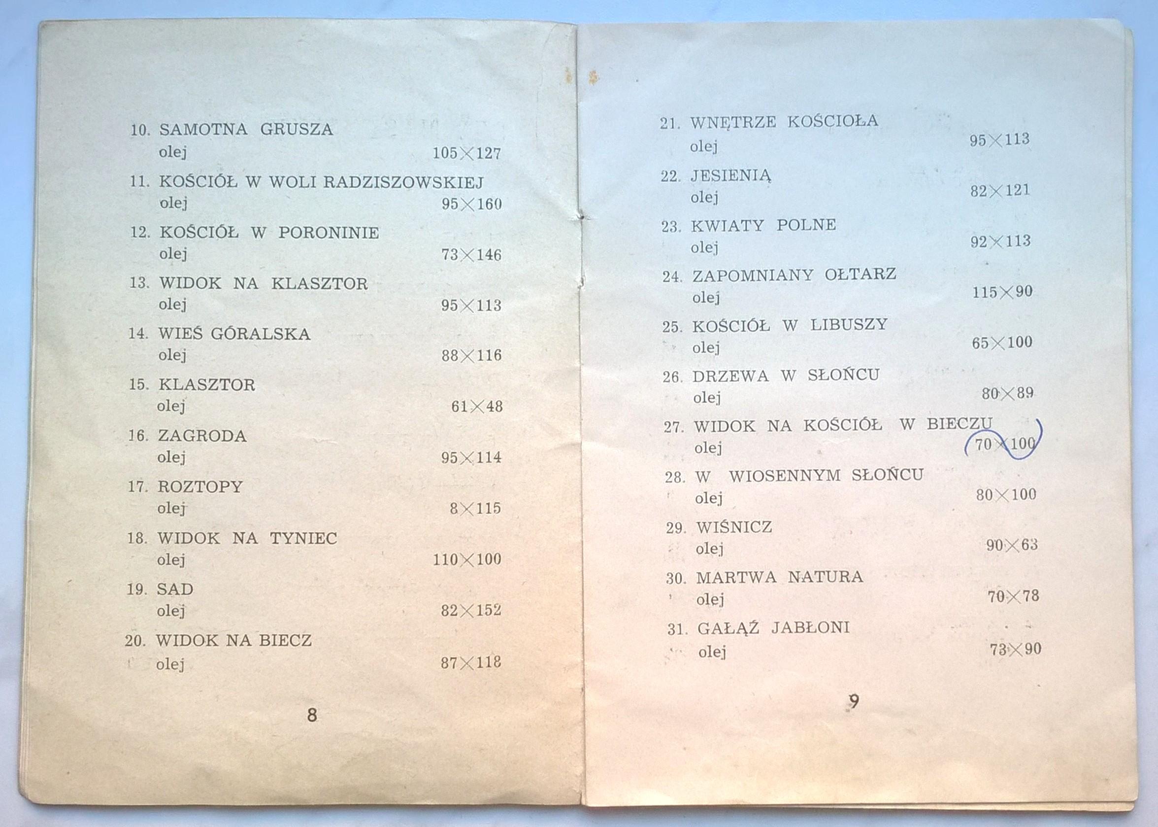 Katalog z wystawy malarza Stanisława Kamockiego, 1946 r. - z podpisem Piotra Pochwalskiego