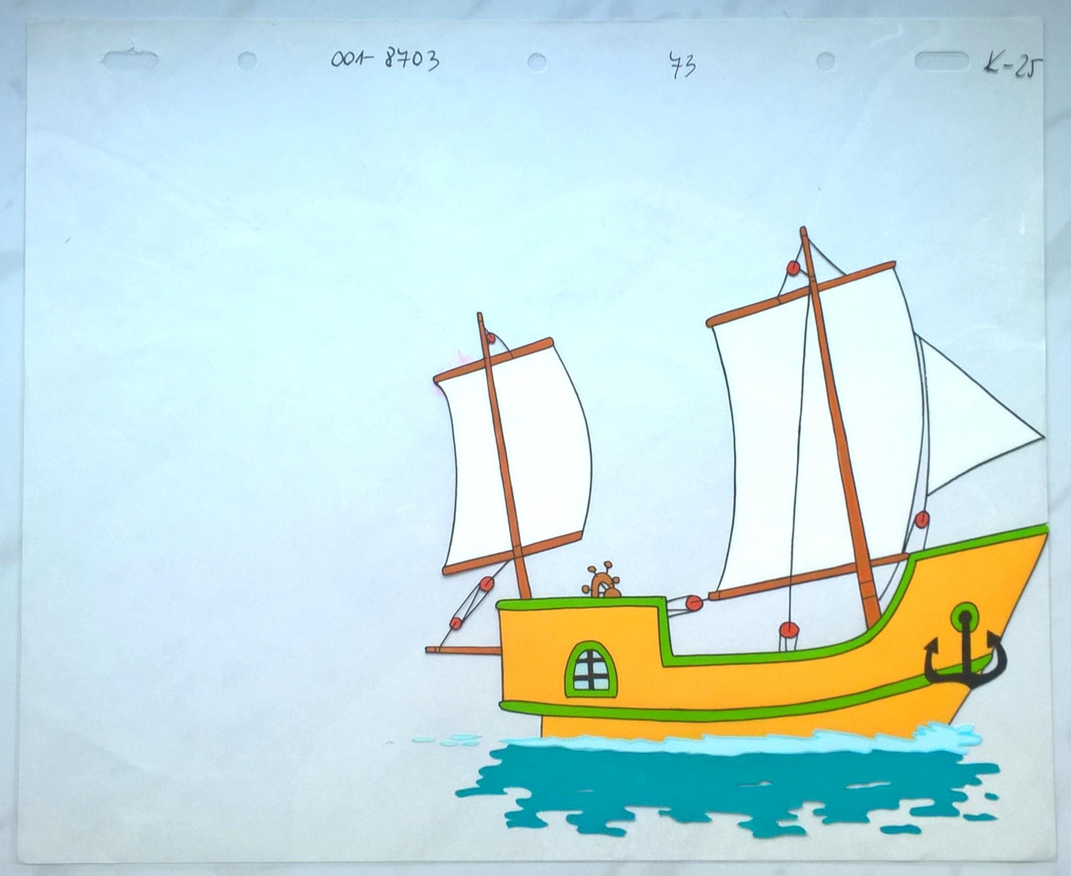 Folia animacyjna z bajki „Podróże Kapitana Klipera” – STATEK HERMES (K-25)