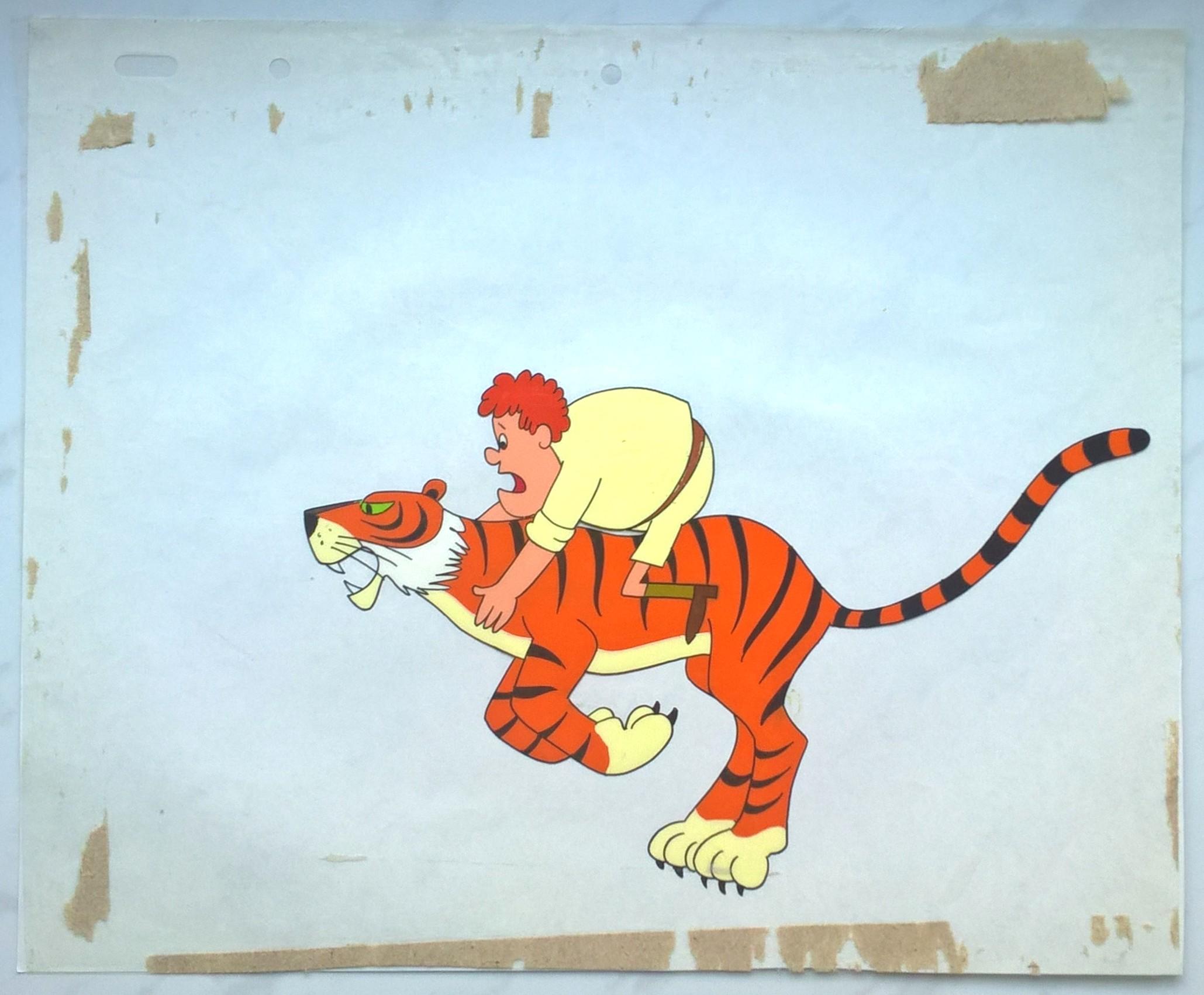 Folia animacyjna z bajki "Wielka podróż Bolka i Lolka" - Jeremiasz i tygrys