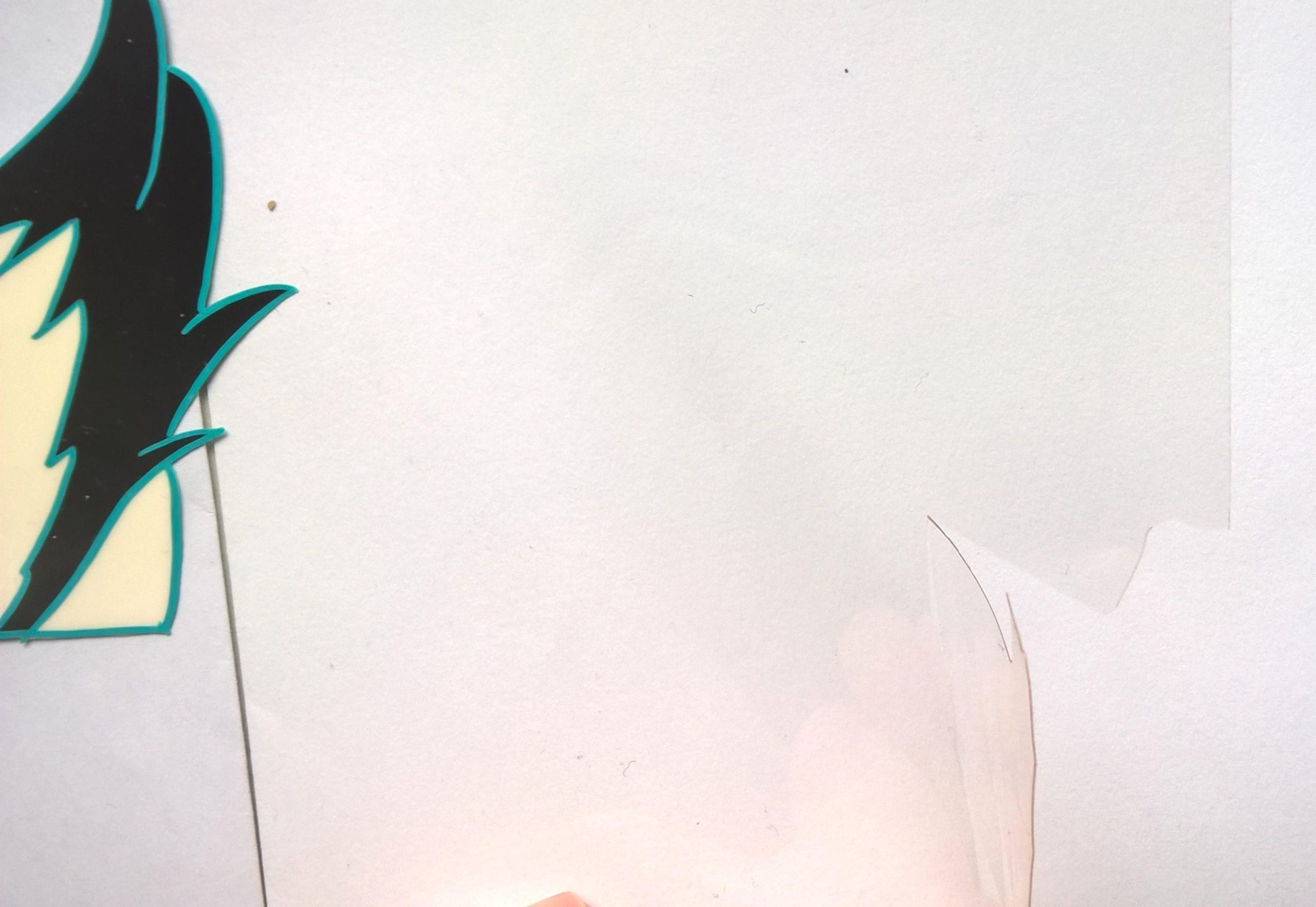 Folia animacyjna celuloidowa z bajki „Między nami bocianami” – MATYLDA i WOJTEK (A-29)