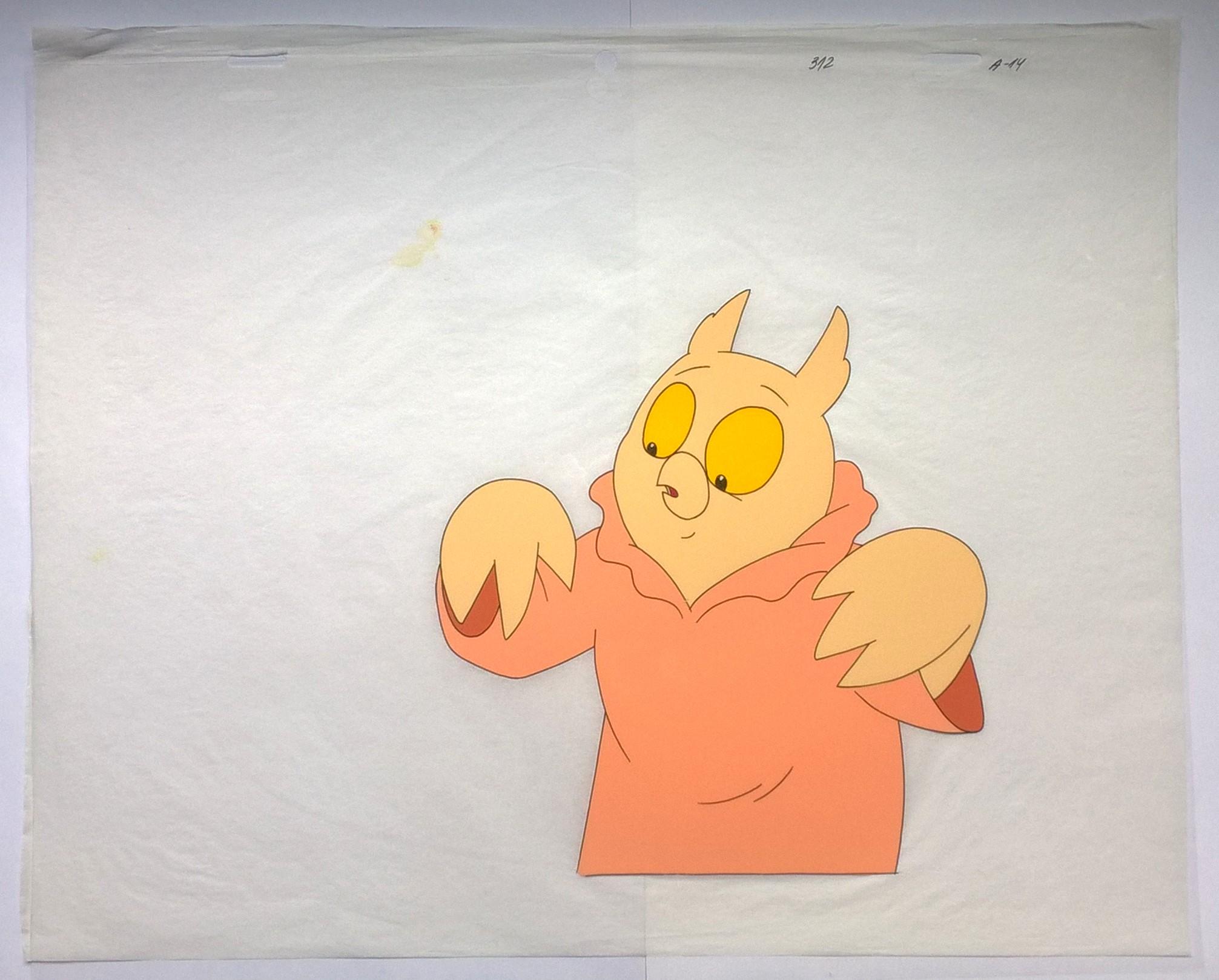 Folia animacyjna celuloidowa z bajki „Między nami bocianami” - SOWA