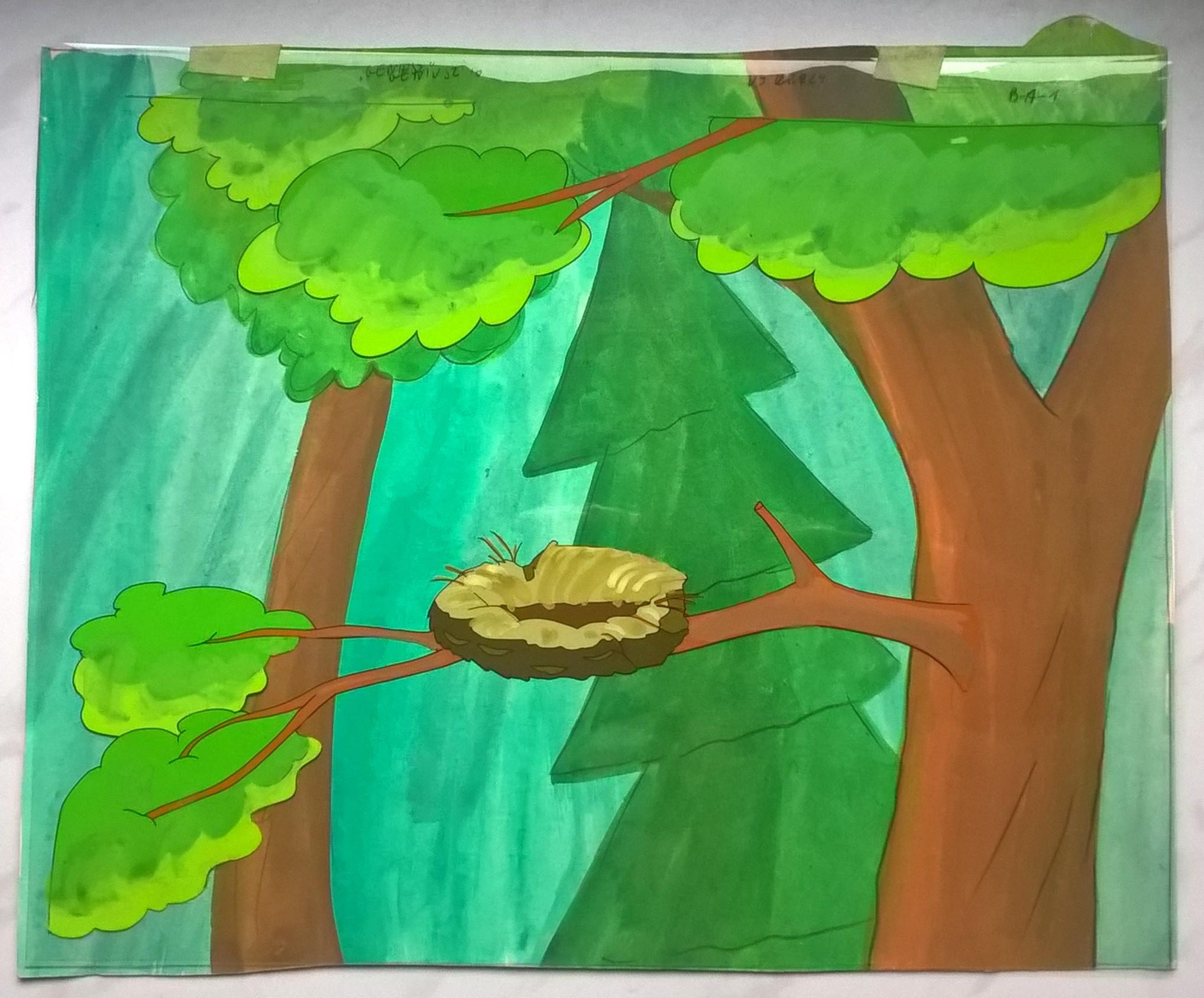 Zestaw animacyjny z bajki "Między nami bocianami" - odc. X "Geniusz Eugeniusz"