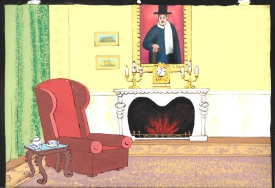 Tło animacyjne z bajki „Wielka podróż Bolka i Lolka”