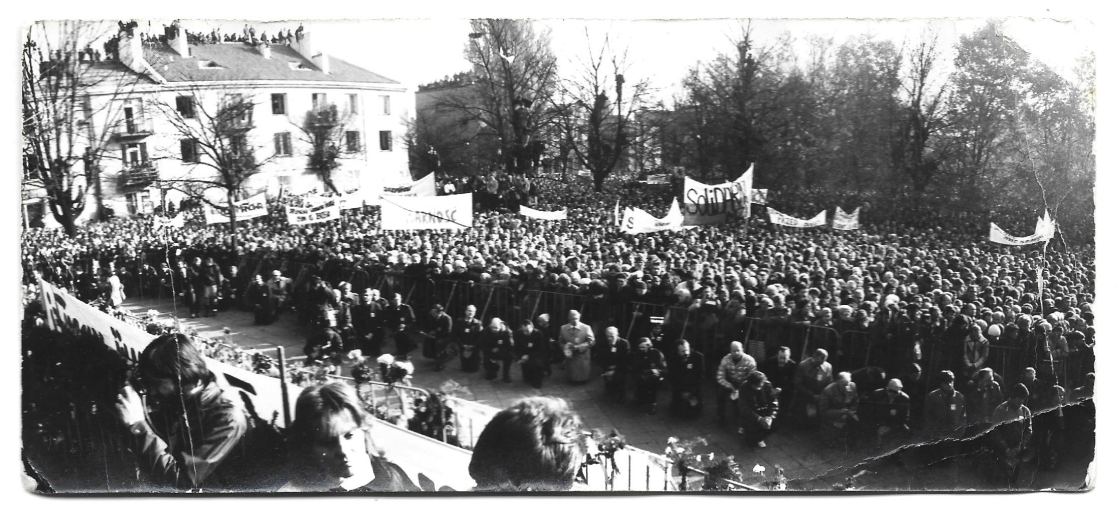 Zdjęcie - protesty Solidarności