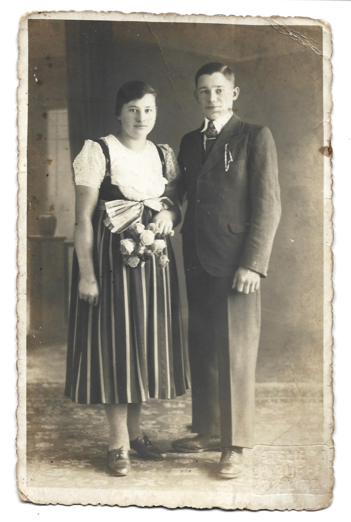 Zdjęcie ślubne - strój ludowy