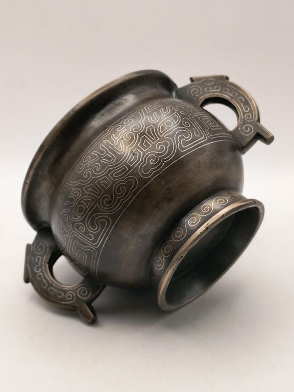 Kadzielnica z brązu - Chiny, XVIII-XIX w.