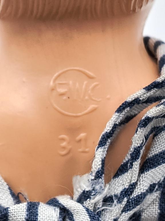 Stara lalka - Fabryka Wyrobów Celuloidowych w Częstochowie