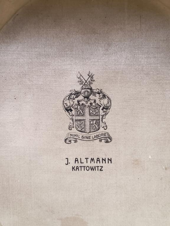 Stary cylinder - herb J. ALTMANN Kattowitz