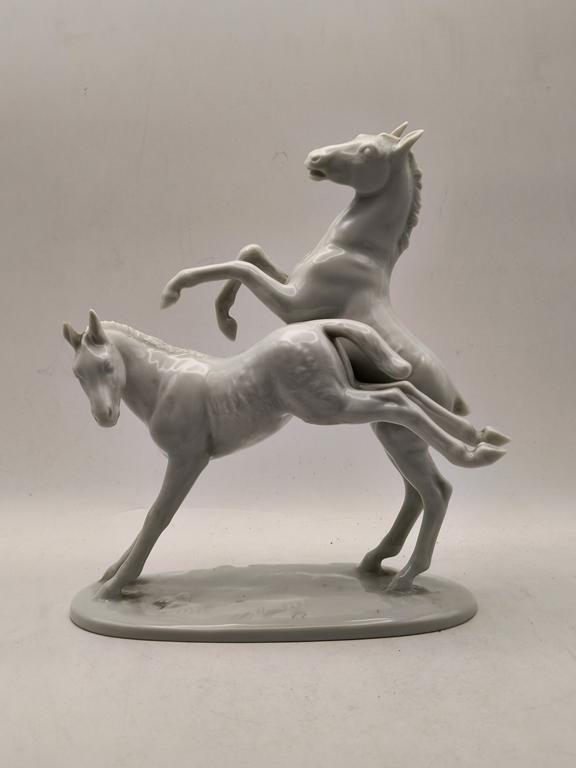 Figurka porcelanowa konie - Rosenthal, Germany - Hugo Meisel