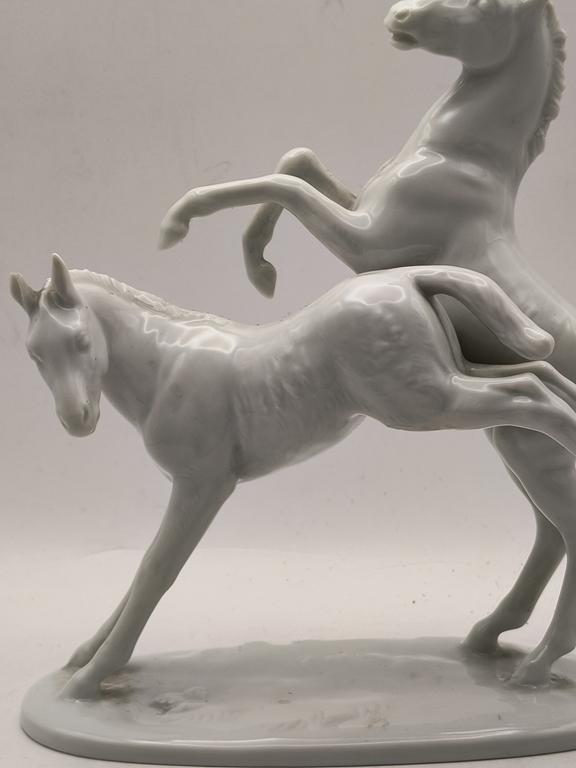 Figurka porcelanowa konie - Rosenthal, Germany - Hugo Meisel