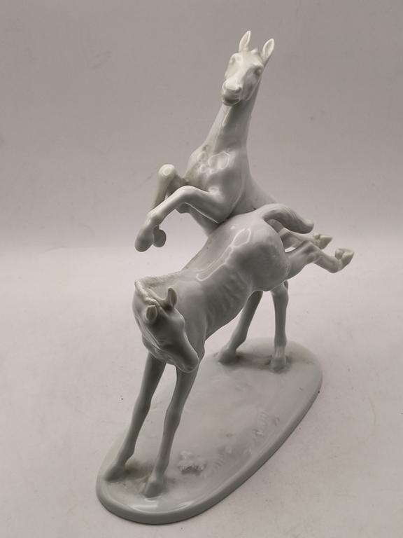 Figurka porcelanowa konie - Rosenthal, Germany - Hugo Meisel