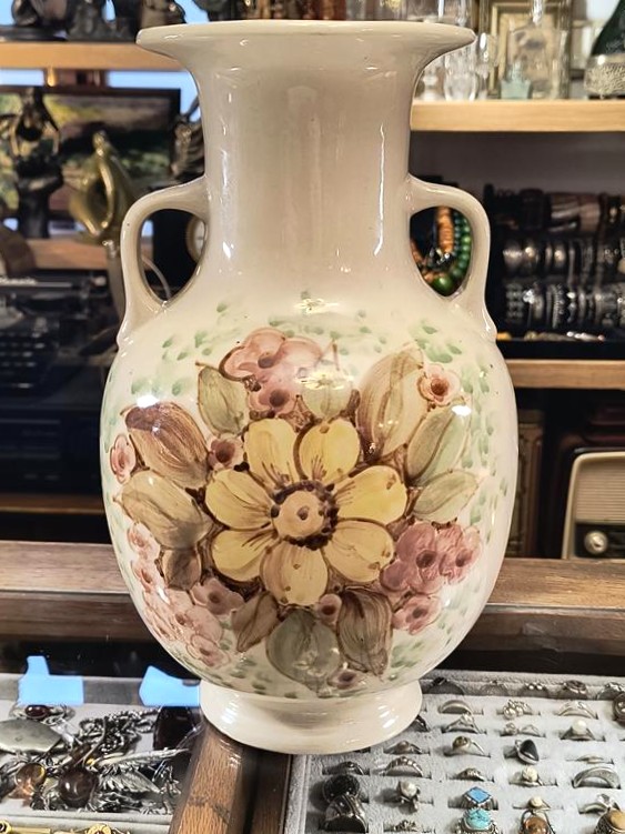 Wazon ceramiczny Bolesławiec - ręcznie malowała Ewa Karbownik