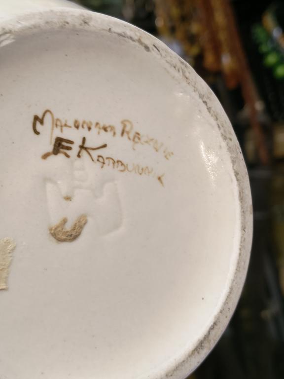 Wazon ceramiczny Bolesławiec - ręcznie malowała Ewa Karbownik