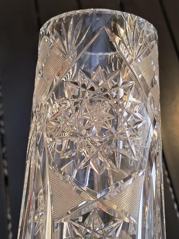 Duży wazon kryształowy