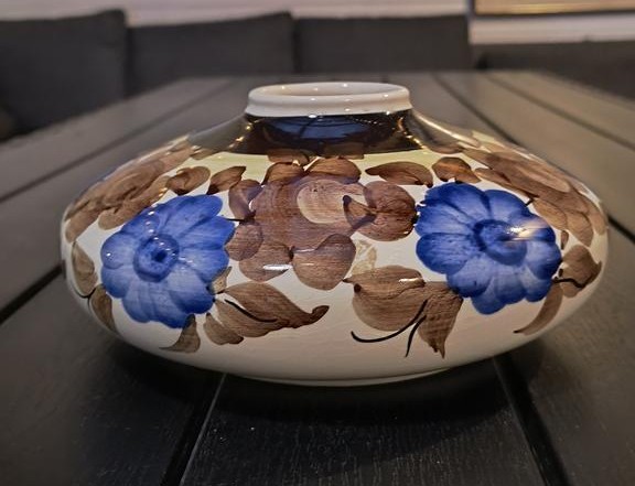 Wazon fajans KOŁO - ręcznie malowany