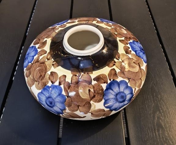 Wazon fajans KOŁO - ręcznie malowany