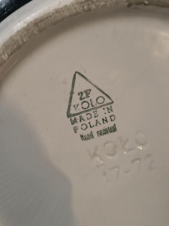 Wazon fajans KOŁO - ręcznie malowany