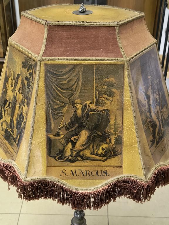 Lampa-świecznik z herbem zakonu Dominikanów, XVIII w.