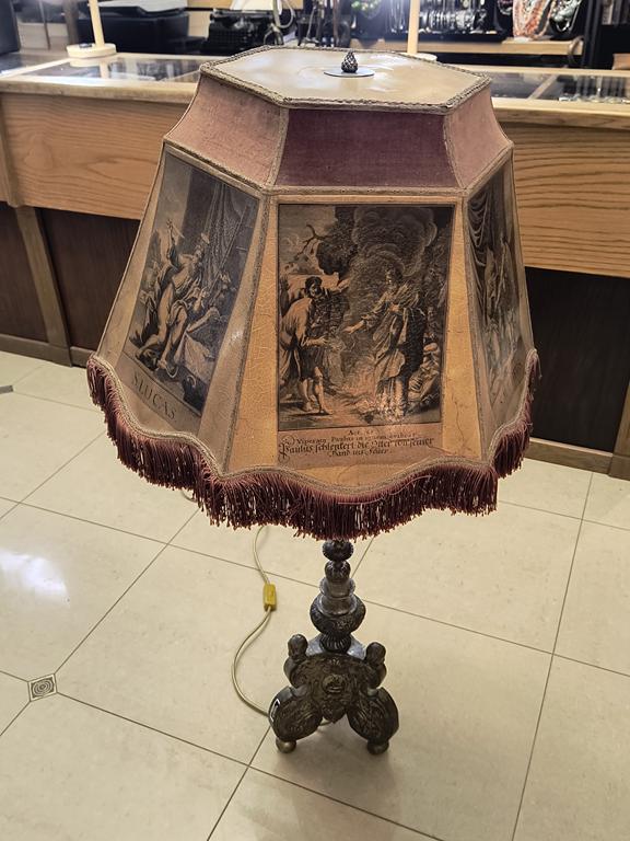 Lampa-świecznik z herbem zakonu Dominikanów, XVIII w.