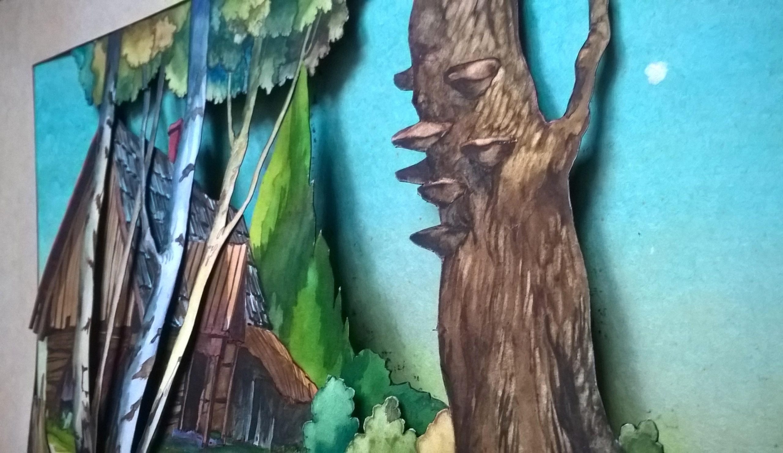 Dekoracja w formie wycinanki - z bajki ze Studia Filmów Rysunkowych w Bielsku-Białej