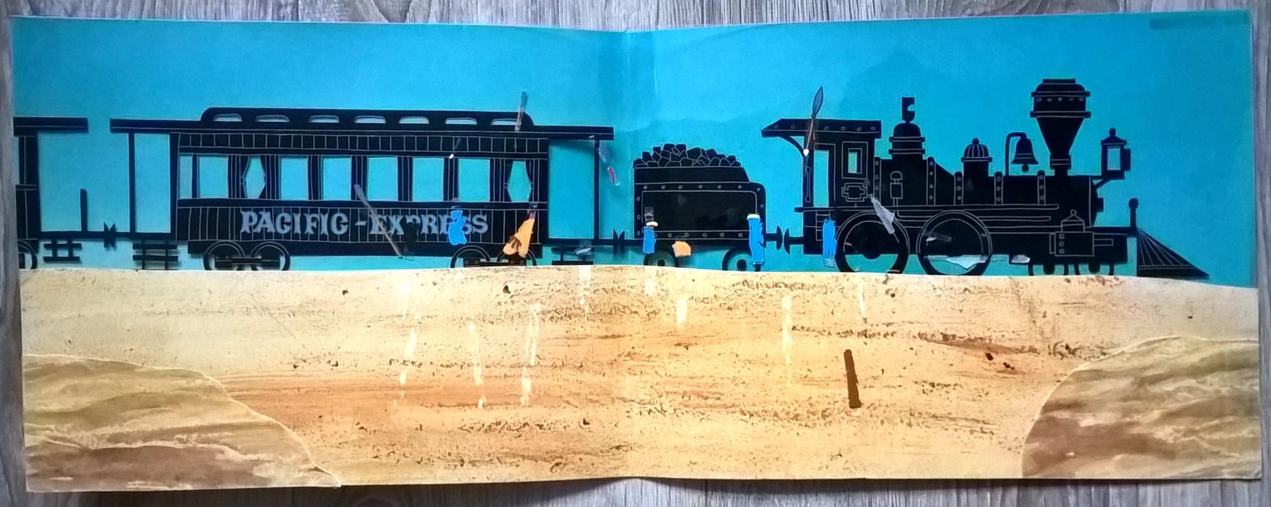 Dekoracja z bajki „Wielka podróż Bolka i Lolka” - tło i folia