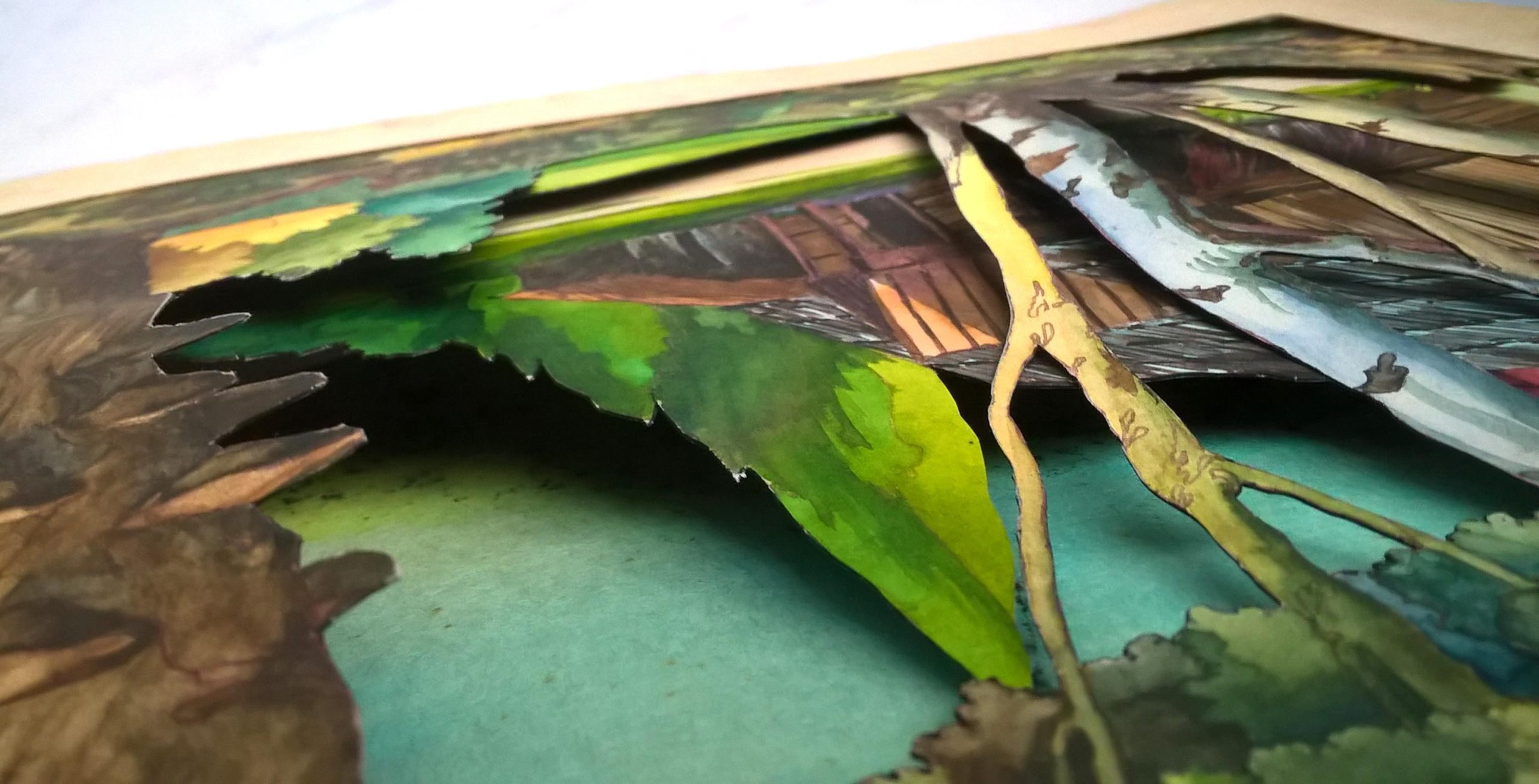 Dekoracja w formie wycinanki - z bajki ze Studia Filmów Rysunkowych w Bielsku-Białej