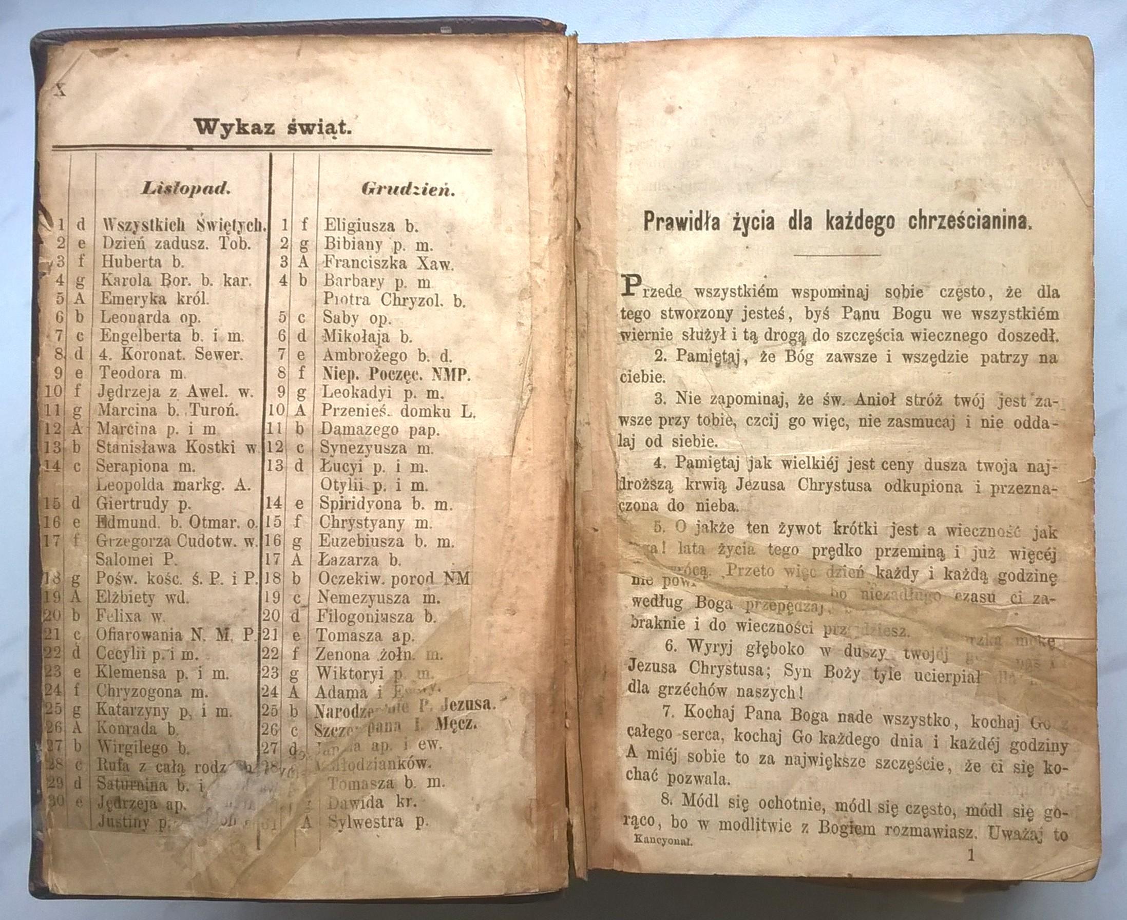 "Kancyonał katolicki i Książka modlitewna" - Opawa, 1868 r.