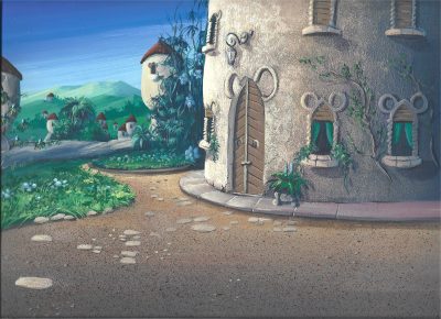 Tło animacyjne z bajki HANNA-BARBERA – Studio Filmów Rysunkowych