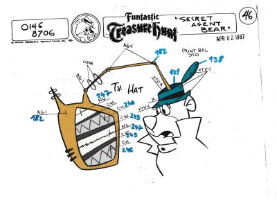 Folia animacyjna z bajki „MIŚ YOGI – Funtastic Treasure Hunt – Secret Agent Bear” – Hanna-Barbera, 1987 r. (46)