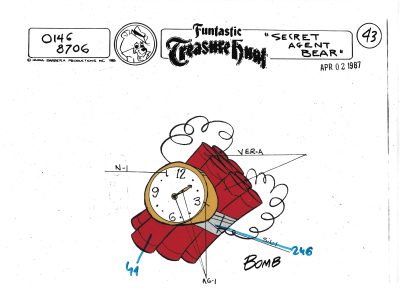 Folia animacyjna z bajki „MIŚ YOGI – Funtastic Treasure Hunt – Secret Agent Bear” BOMB – Hanna-Barbera, 1987 r. (43)